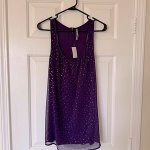 Charlotte Russe Violet Sleeveless Top